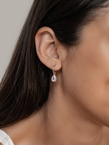 Hey Happiness Ohrringe 'February Birthstone' in Silber