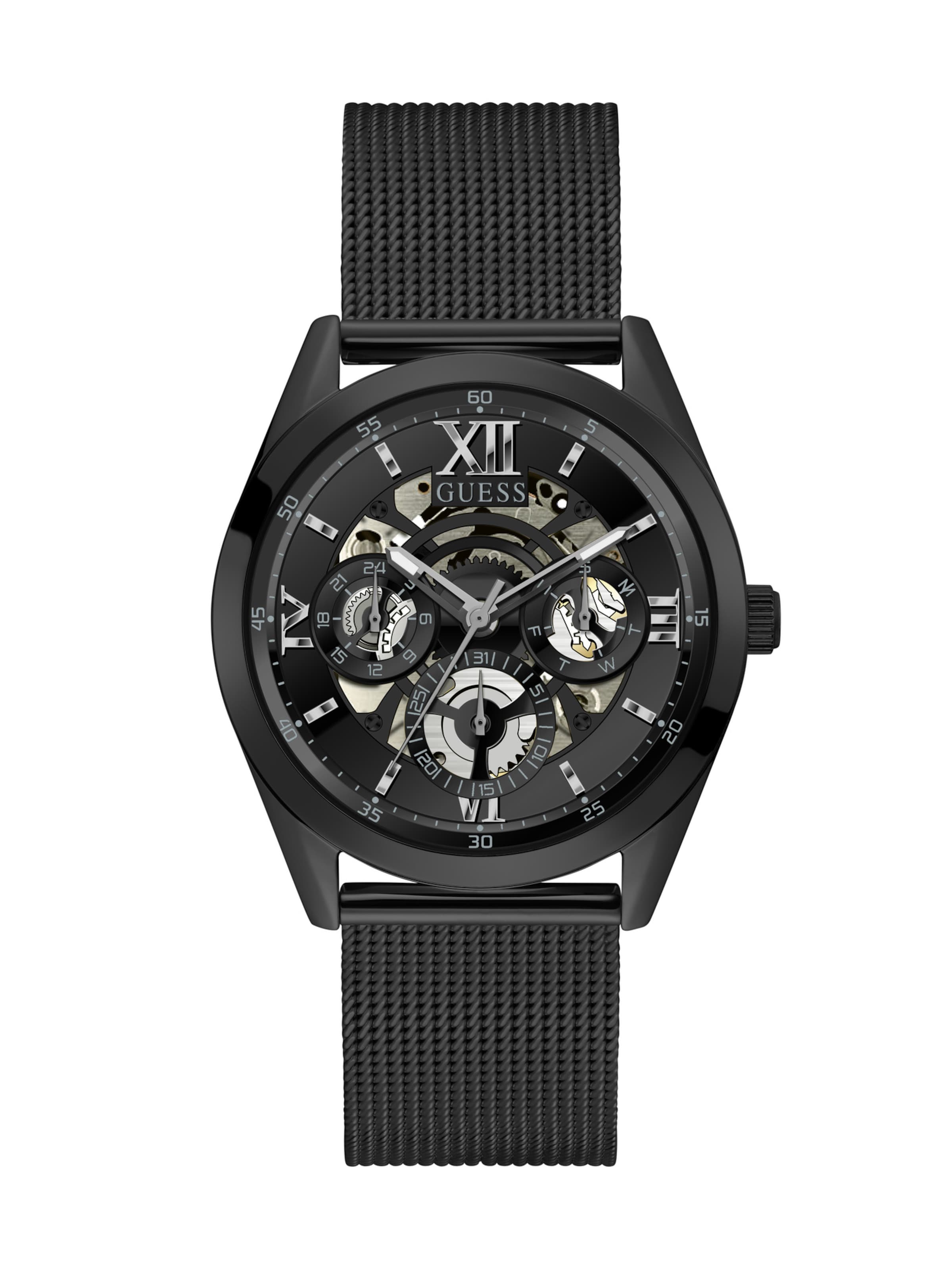 Orologio analogico 'Tailor' di GUESS in nero: frontale