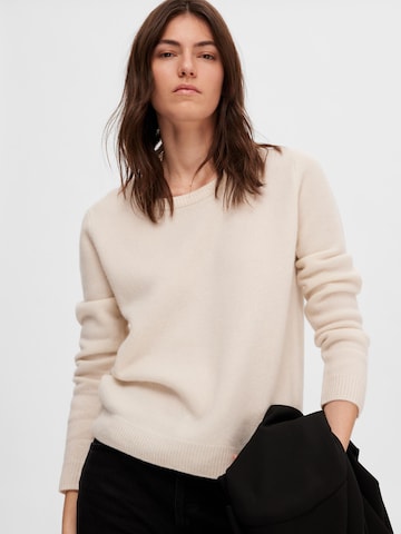 SELECTED FEMME Sweater 'Manila' in Beige: front