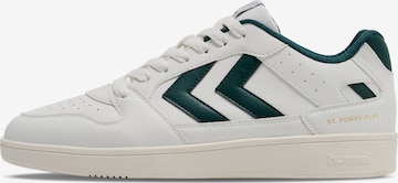 Hummel Platform trainers in White: front