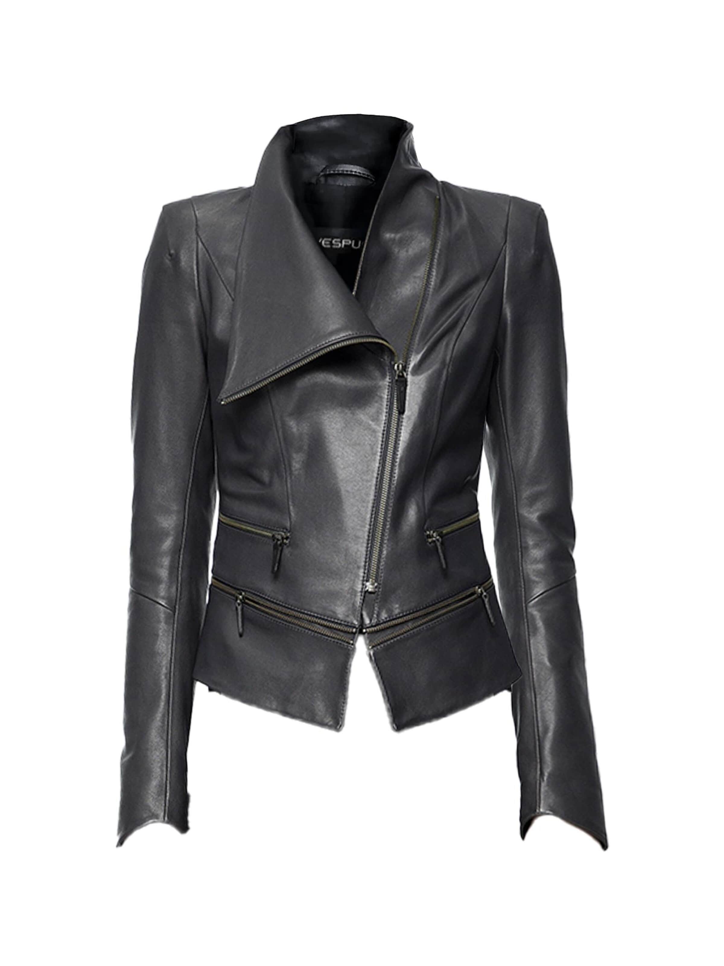VESPUCCI BY VSP Winter Jacket 'Alice' in Grey: front