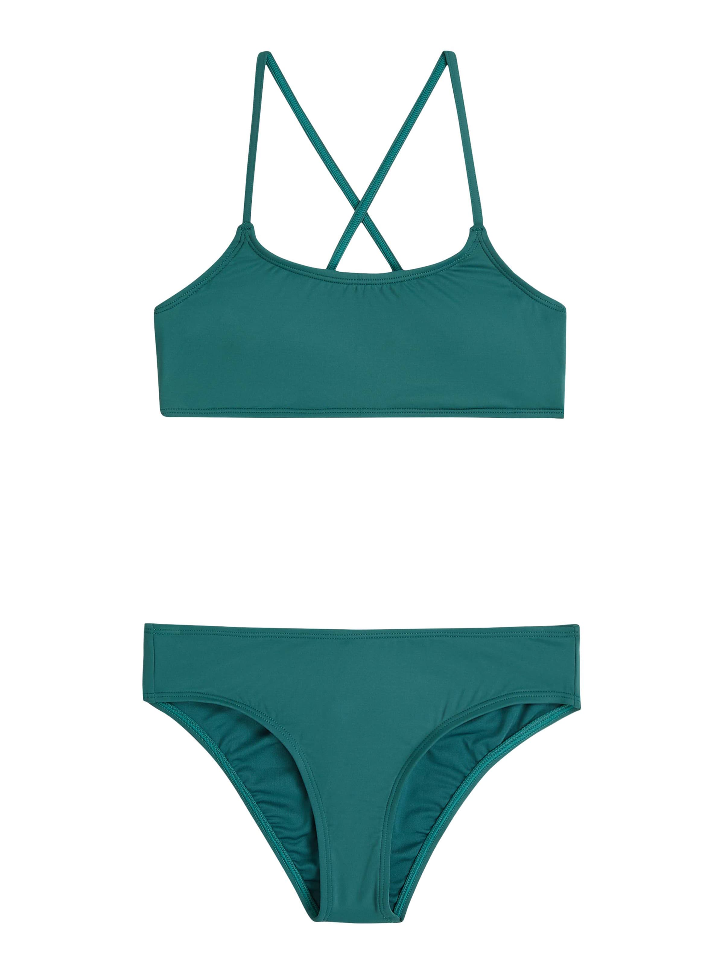 O'NEILL Bustier Bikini 'Essentials' in Grün: Vorderseite