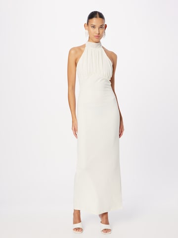 NA-KD Evening Dress in White: front