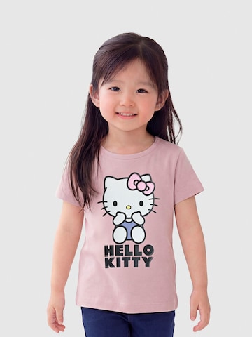T-Shirt 'Hello Kitty' TWO SOON en violet : devant