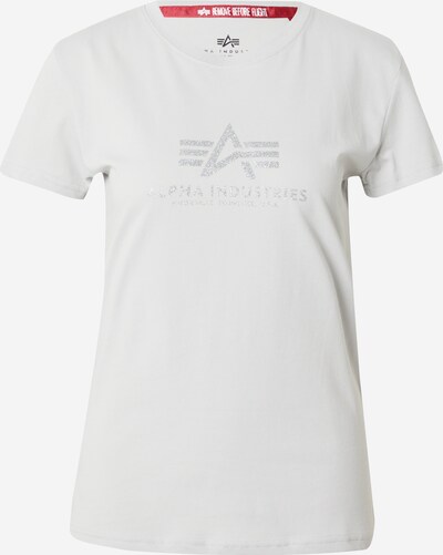 ALPHA INDUSTRIES T-shirt i grå / ljusgrå / silver, Produktvy