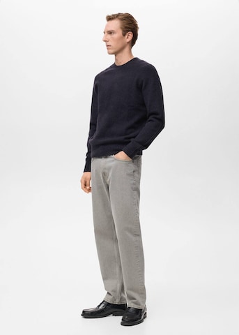MANGO MAN Sweater 'Lotus' in Blue