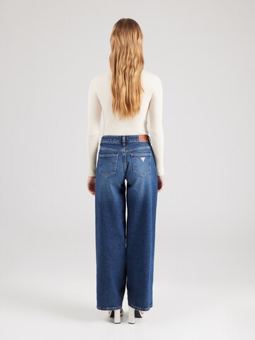 GUESS JEANS Široke hlačnice Kavbojke | modra barva