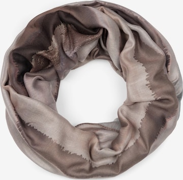 styleBREAKER Schlauchschal 'Bunter Loop Aquarell Farbverlauf Streifen' in Braun: Vorderseite