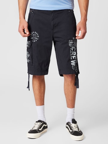 CAMP DAVID Regular Pants in Blue: front