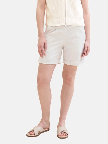 Regular Pantalon chino TOM TAILOR en beige : devant