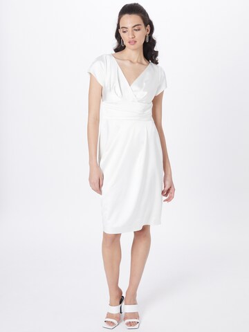 Robe de cocktail SWING en blanc : devant