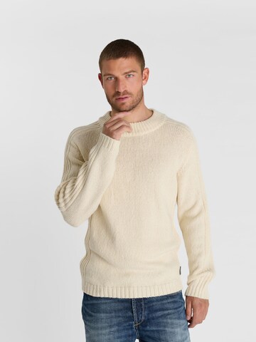 Pull-over 'TINO' Le Temps Des Cerises en beige : devant
