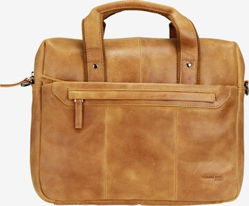 Greenland Nature Document Bag in Brown: front