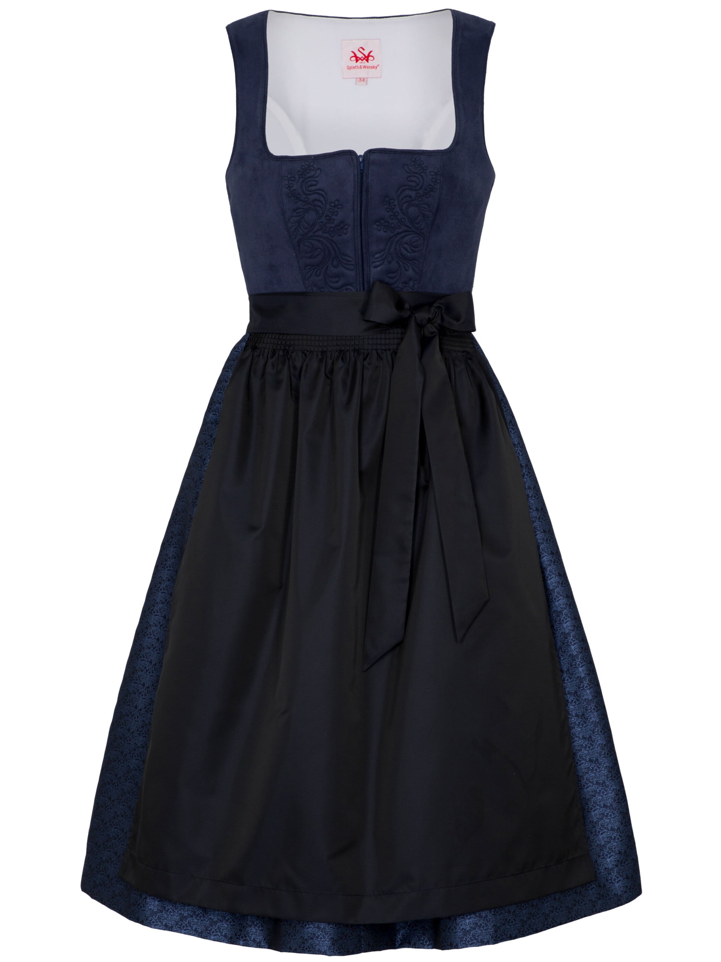 Dirndl 'Felina' SPIETH & WENSKY en bleu : devant