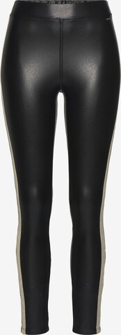 Skinny Leggings de la LASCANA pe negru: față