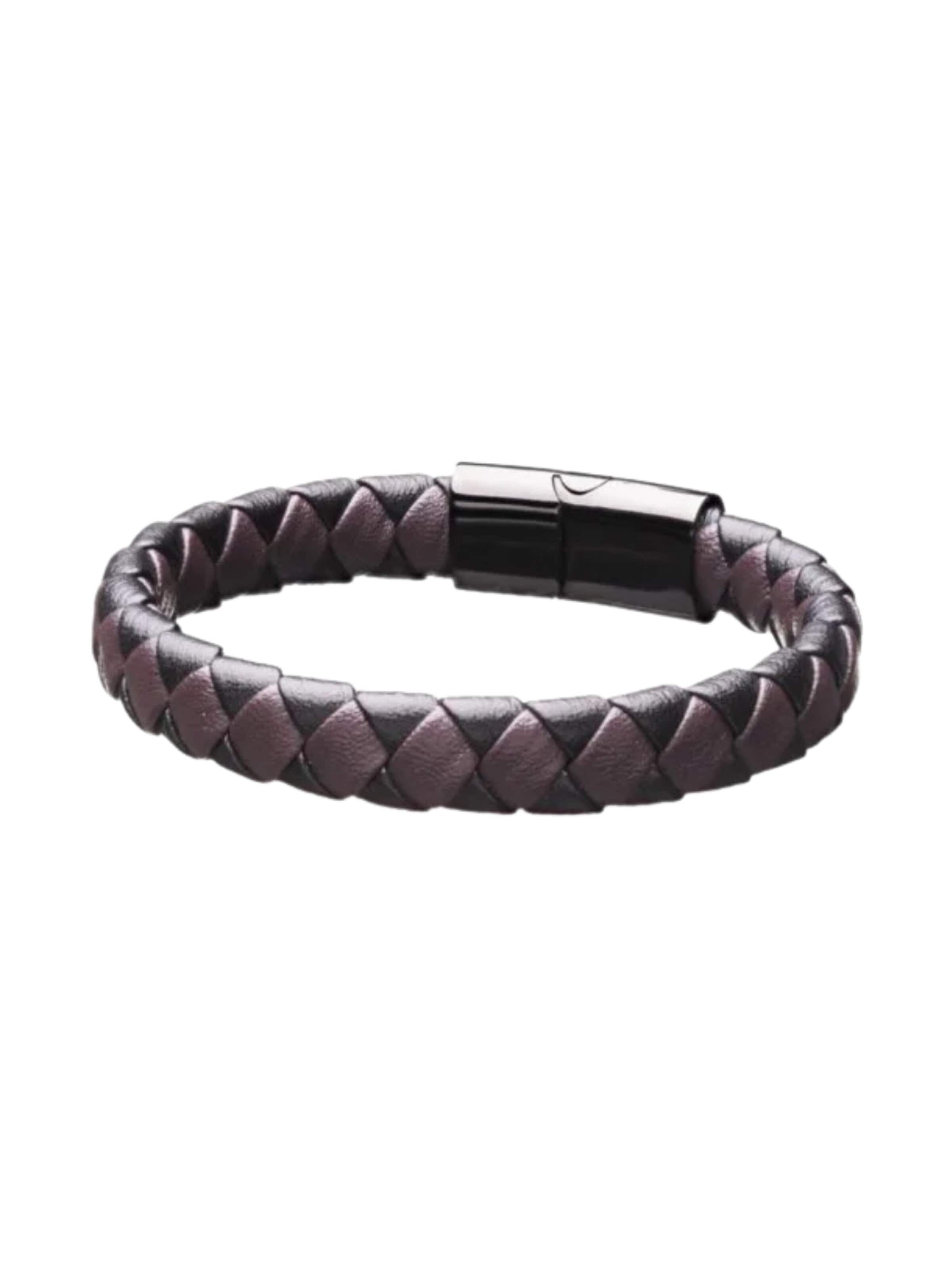 THE GEM STORIES JEWELRY Bracelet 'Bicolor Braid Leather Bracelet' in Brown
