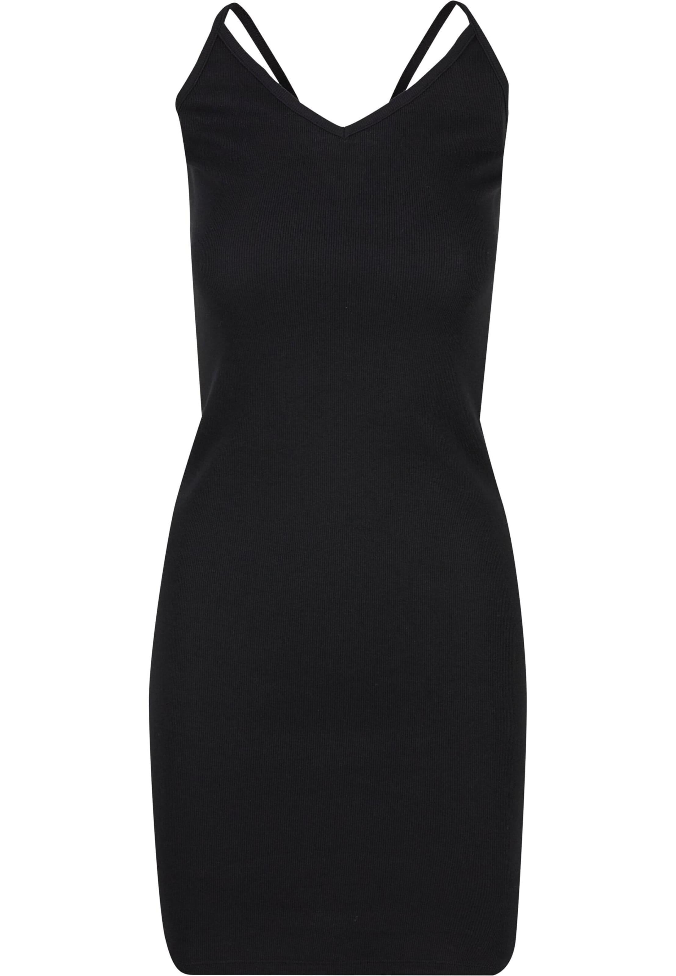 Urban Classics Kleid in Schwarz: Vorderseite