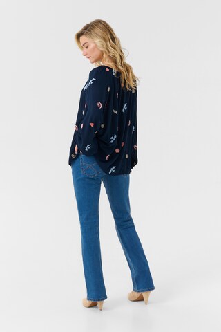 Cream Bluse 'Ronja' i blå