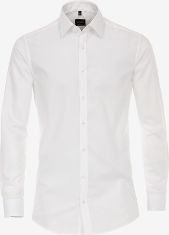 VENTI Slim fit Business Shirt in White: front