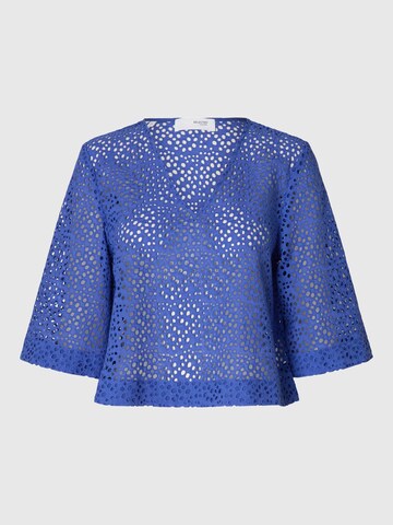 SELECTED Blouse in Blue: front