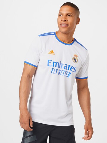 ADIDAS SPORTSWEAR - Camiseta de fútbol 'Real Madrid' en blanco: frente