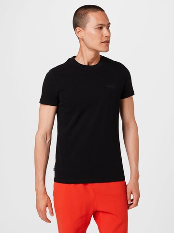 Tricou de la Superdry pe negru: față