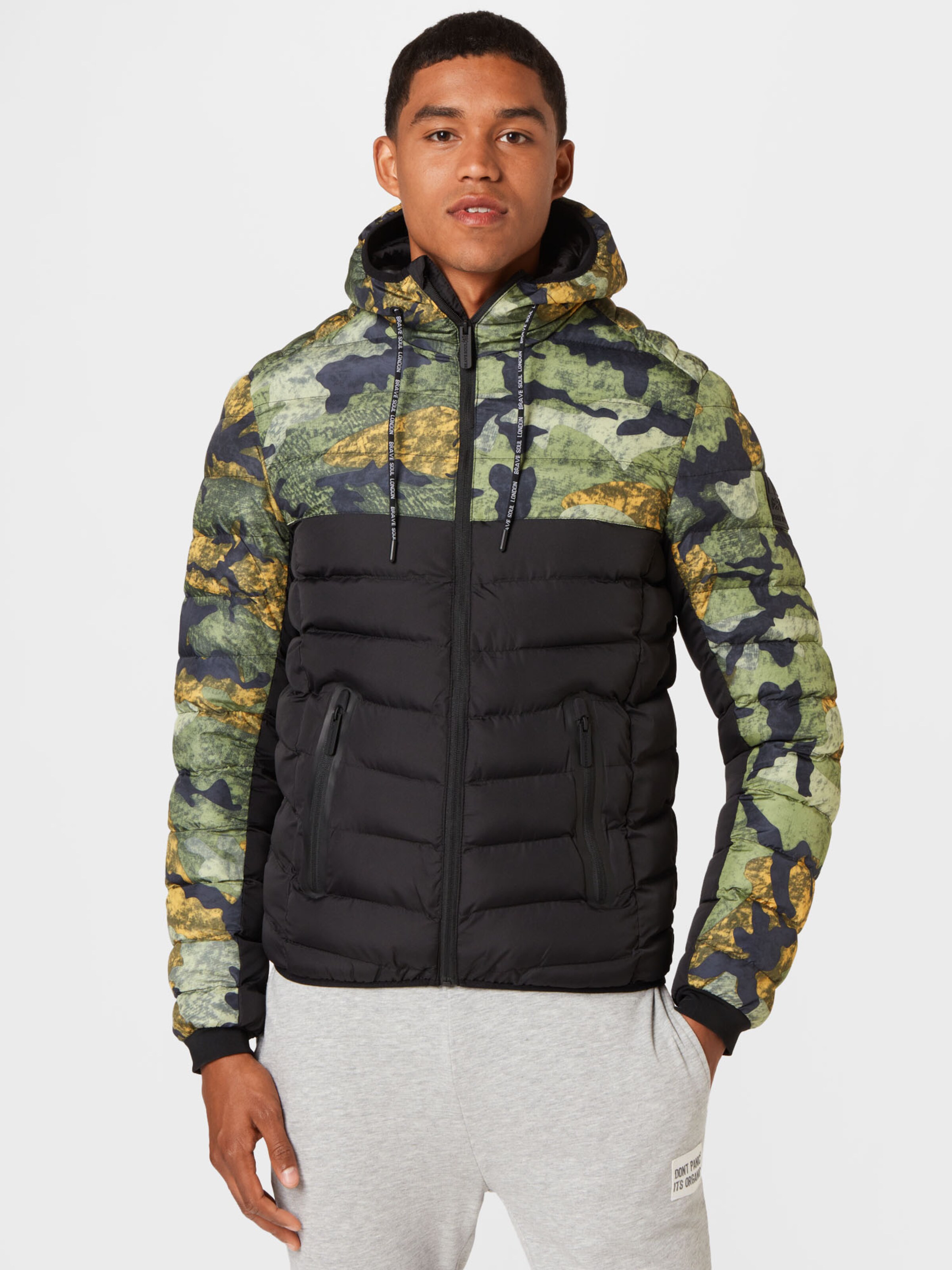 Brave soul camo jacket sale