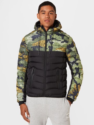 BRAVE SOUL Winter Jacket 'Cyiber' in Green: front