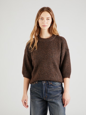 Pull-over 'Pat' Peppercorn en marron : devant