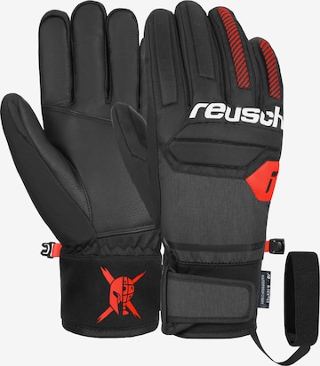 REUSCH Athletic Gloves 'Warrior' in Black: front