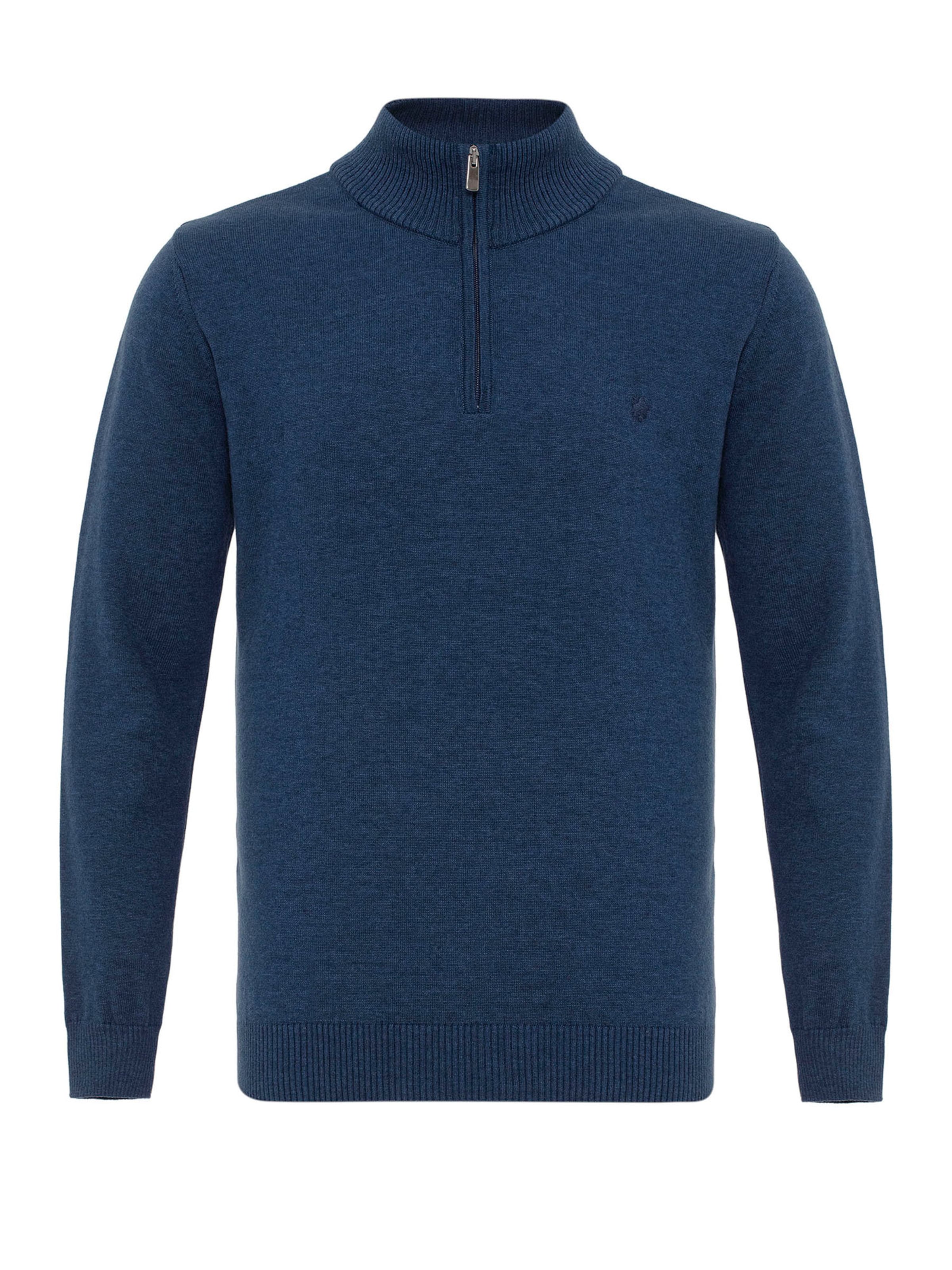 Anou Anou Пуловер в синьо: отпред