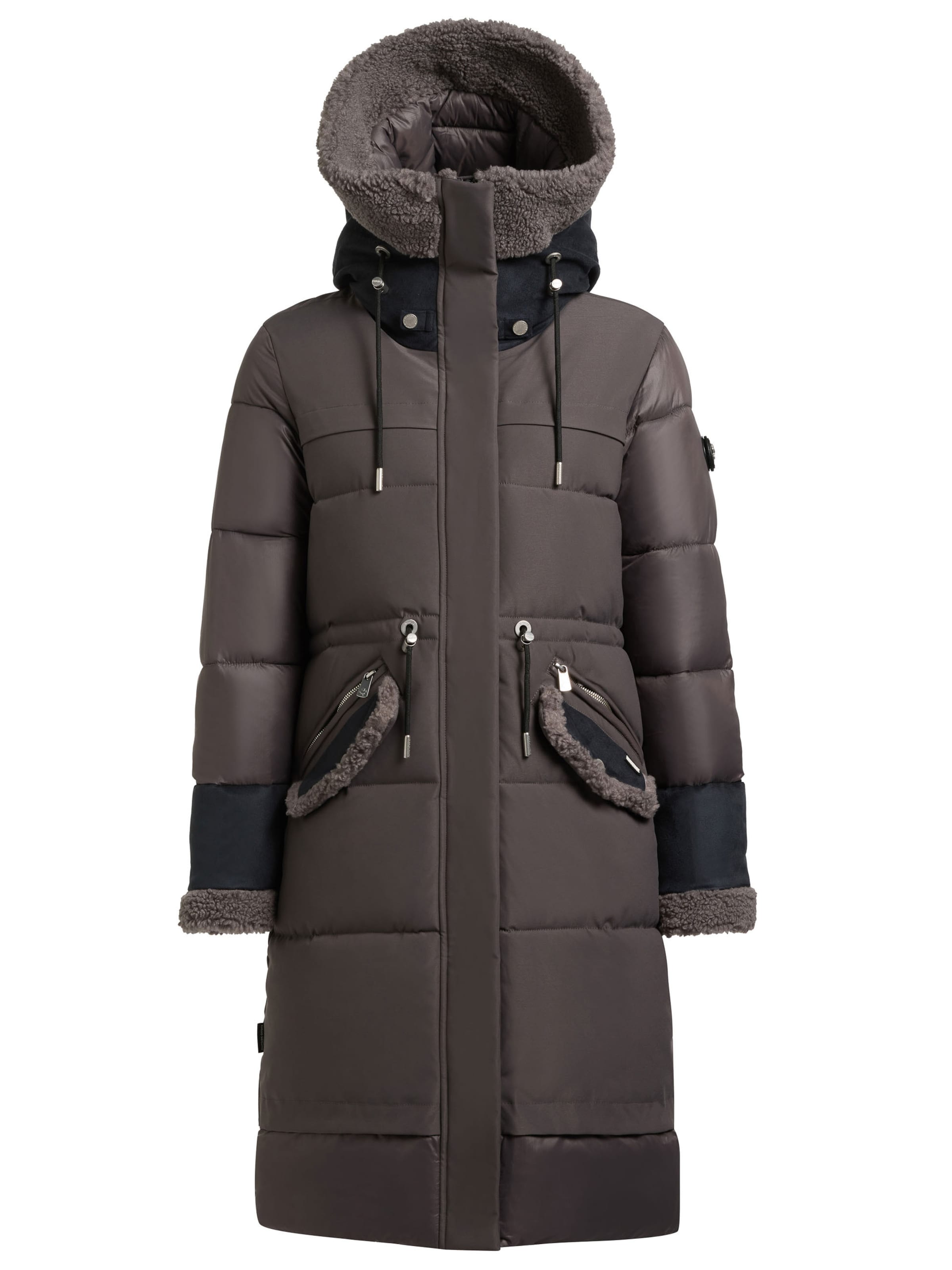 Cappotto invernale 'Dayana' di khujo in grigio: frontale