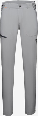MAMMUT Outdoor Pants 'Runbold' in Grey: front