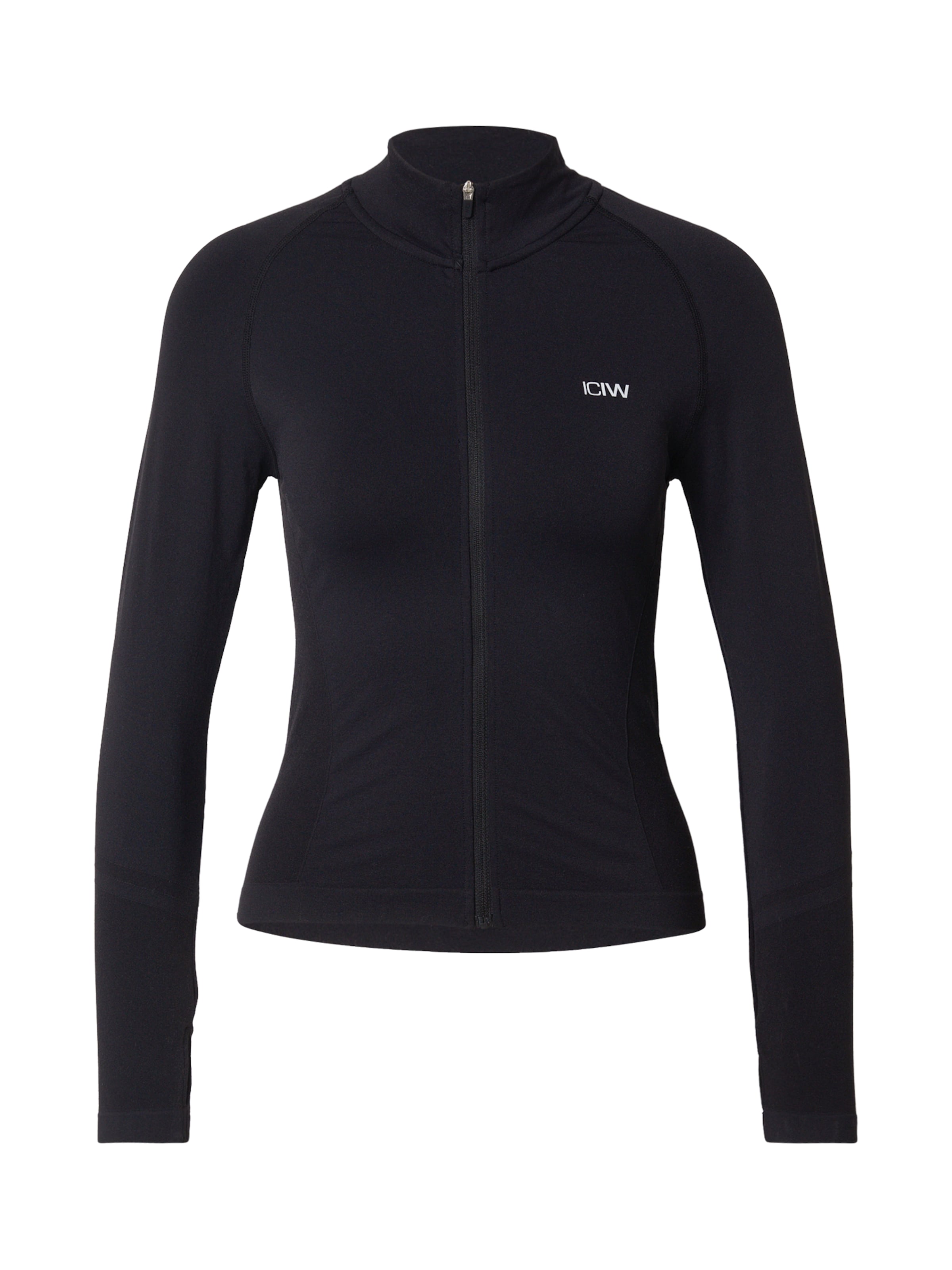 ICANIWILLSportski gornji dio trenirke 'Define Seamless' - crna boja: prednji dio