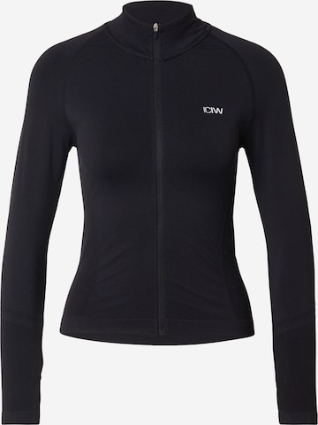 ICANIWILL Urheilullinen collegetakki 'Define Seamless' värissä musta: etupuoli