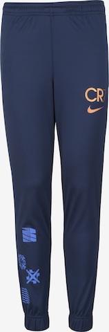 NIKE Regular Workout Pants 'CR7' in Blue: front