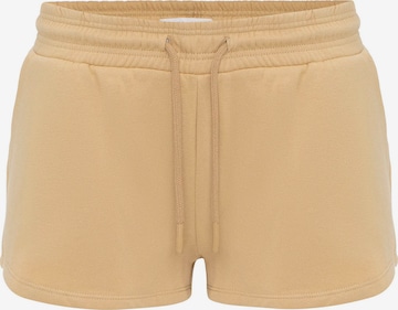 Jacey Quinn Trousers in Beige: front