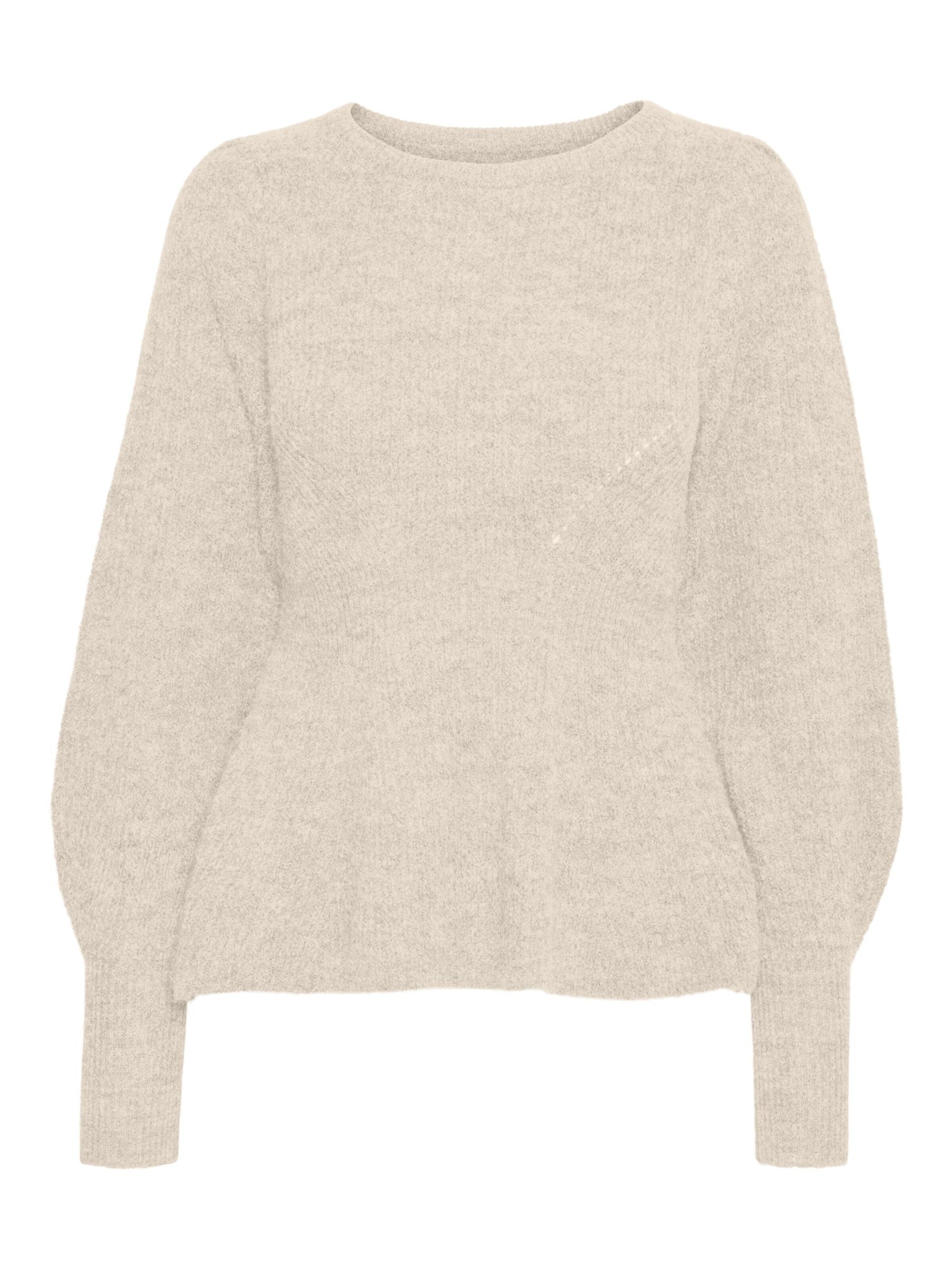 VERO MODA Trui 'FLAVOUR' in Beige: voorkant