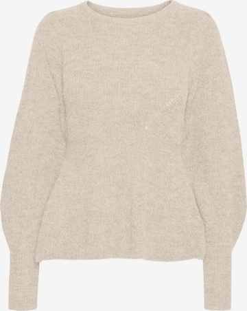 VERO MODA Trui 'FLAVOUR' in Beige: voorkant