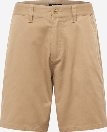 Brixton Regular Chino Pants 'CHOICE' in Brown: front