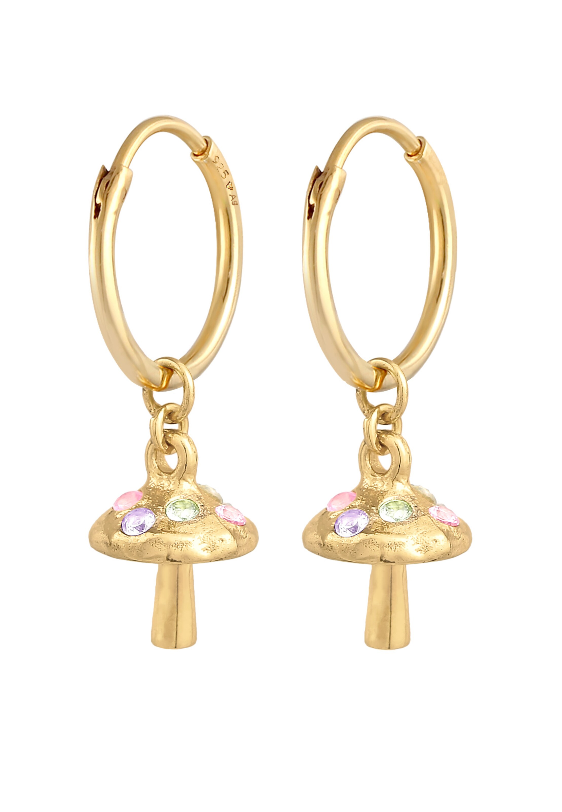 Boucles d'oreilles Haze&Glory en or : devant