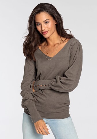 LAURA SCOTT Sweater in Brown: front