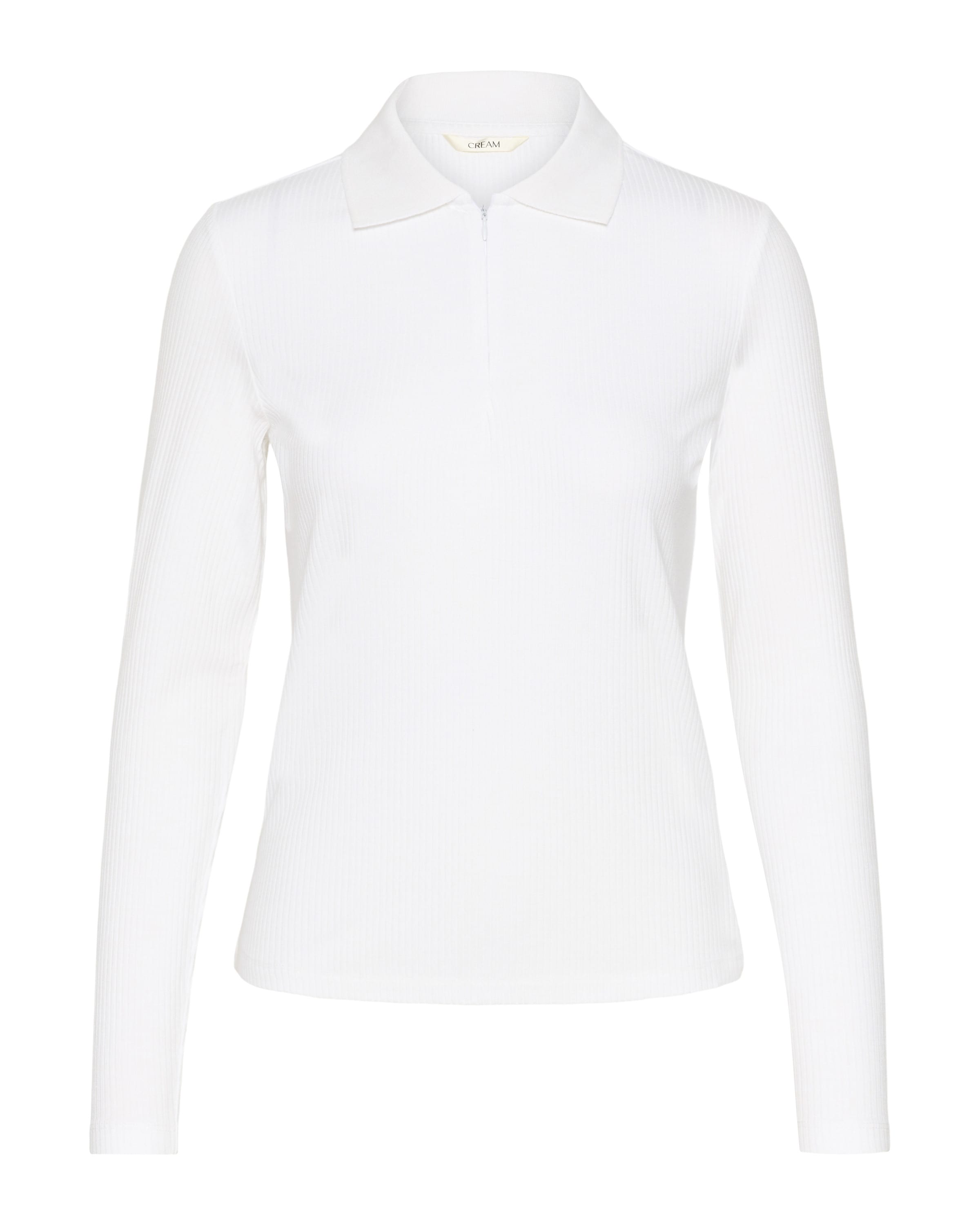 Cream Sweater 'Ribba' in White: front