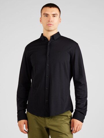 BOSS Regular fit Overhemd 'BIADO' in Zwart: voorkant