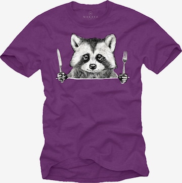 MAKAYA Shirt in Lila: Vorderseite