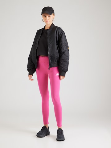 ALPHA INDUSTRIES Skinny Leggings 'Basic' in Pink