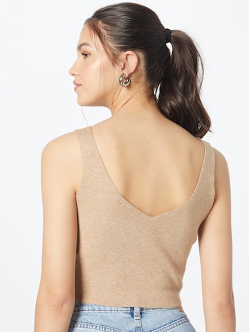 Karo Kauer Knitted Top in Beige