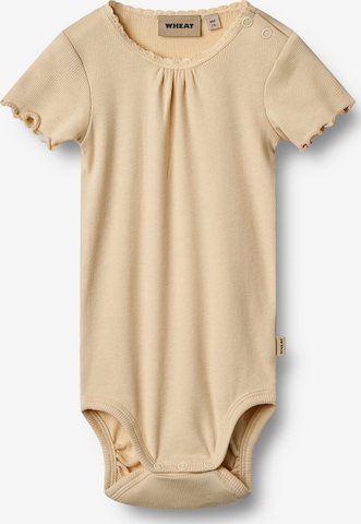 WHEAT - Pijama entero/body 'Edna' en beige: frente