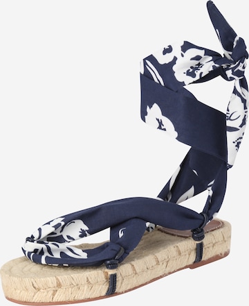 Sandale 'EMMA' de la Polo Ralph Lauren pe albastru: față