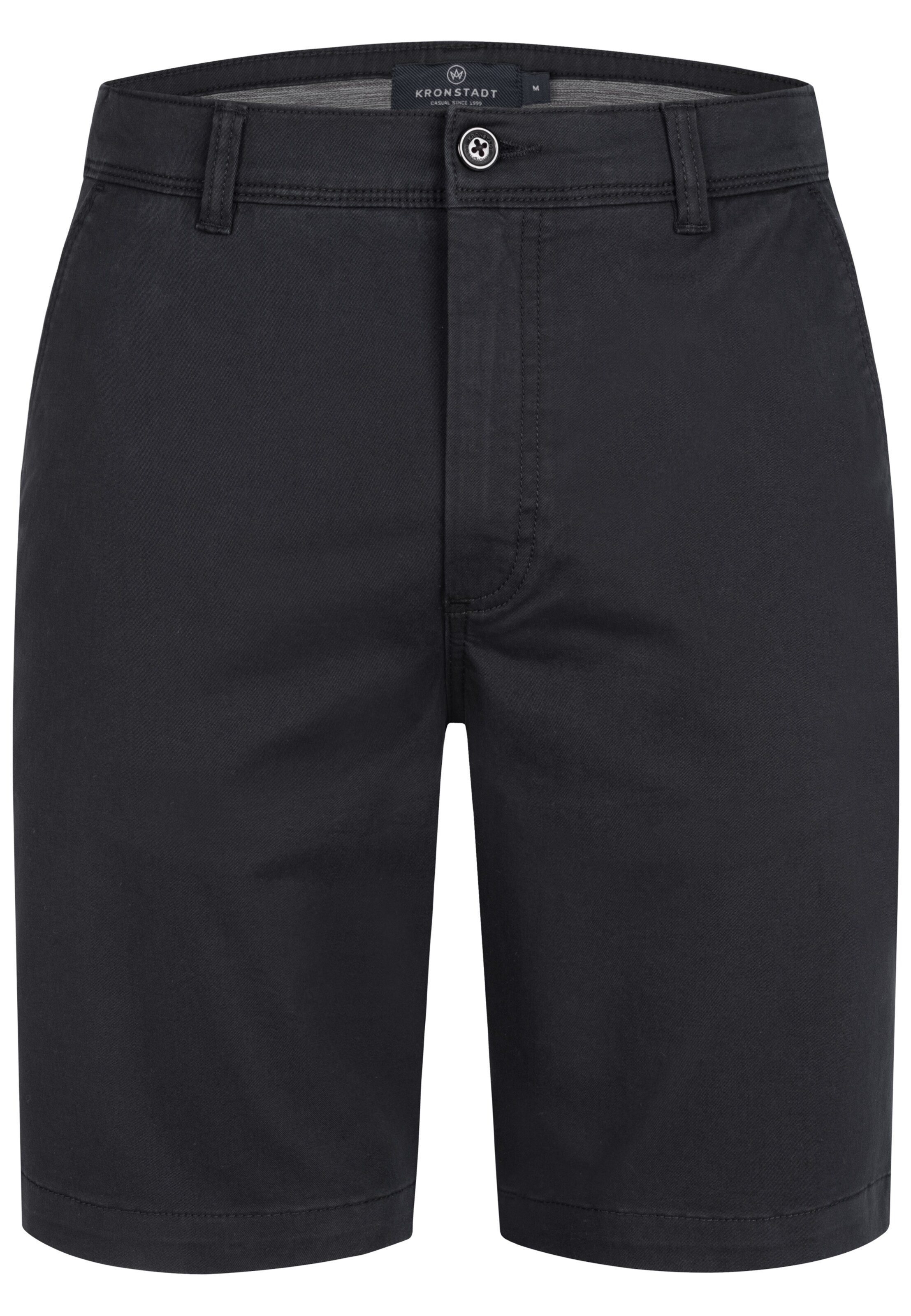 Kronstadt Regular Chino trousers 'Allen' in Black: front